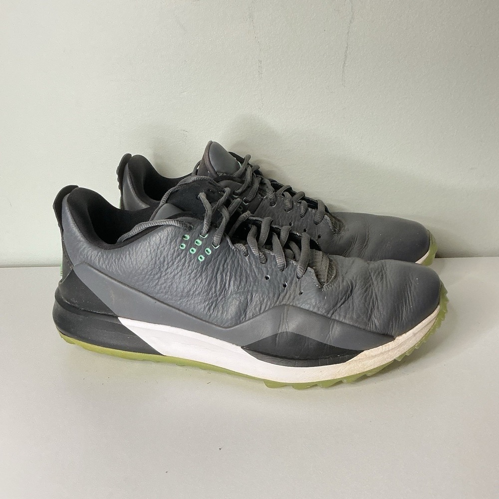 Nike Air Jordan ADG 3 Green‎ Glow Golf Men's Sz 9 Gray Shoes Sneakers CW7242-002
